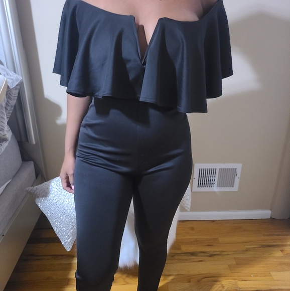 Women black jumpsuit made by Boohoo size US 8 - Picture 6 of 8